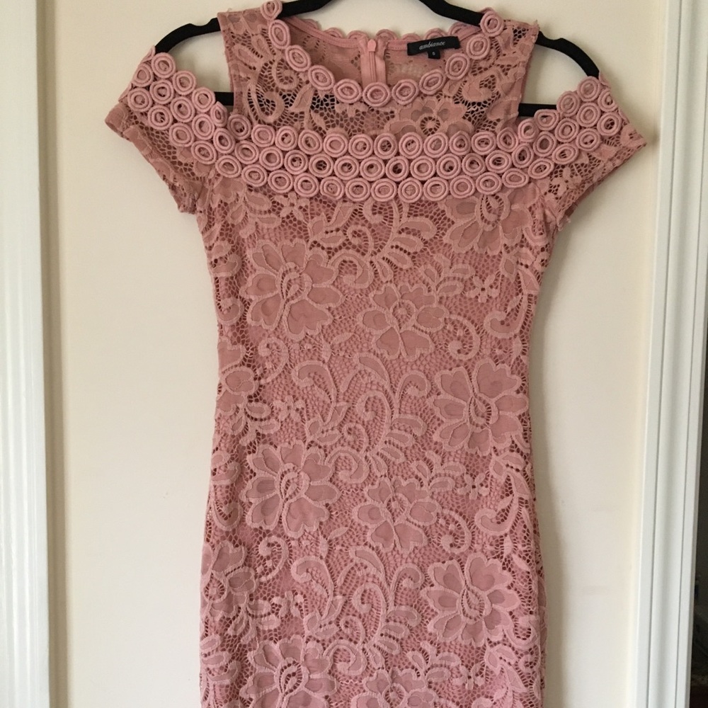 Nude lace dress